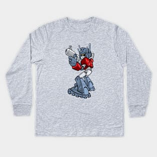 GEN1 - OPTIMUS: Graff Style Kids Long Sleeve T-Shirt